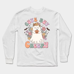 Retro Halloween Cute But Creepy Long Sleeve T-Shirt